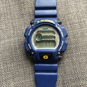Bright Blue Casio G-Shock Watch.